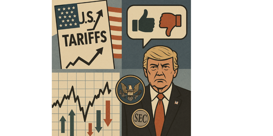 Rappresentazione visiva dell'articolo: Dazi americani, mercati e politica: tra protezionismo e inchieste